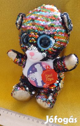 Glitter Motsu flitteres plüssmaci (új, címkés)