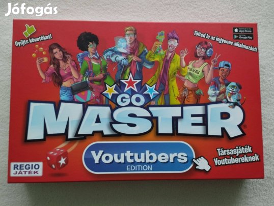 Go Master: Youtubers társasjáték. /Régió játék./ Hibátlan