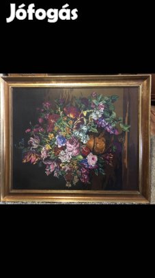 Gobelin kép antik keretben