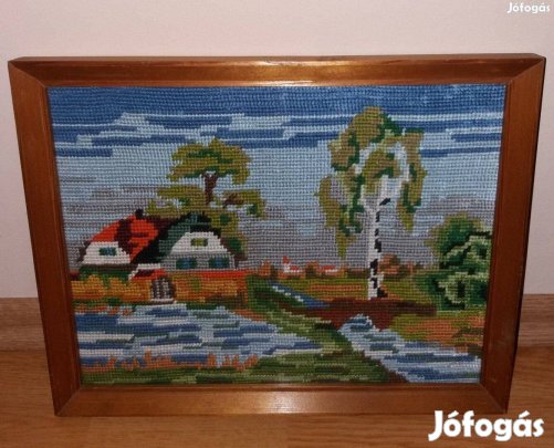 Gobelin kép fa kerettel