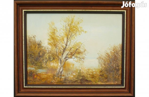 Göcsey József - Őszi vízpart (30x40 cm)