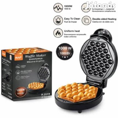 Gofrisütő (Bubble Waffle Maker) 1000W - RAF R.2519