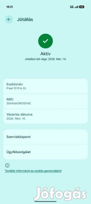 Gogle pixel 10 pro xl 256gb új állapotban garanciás 