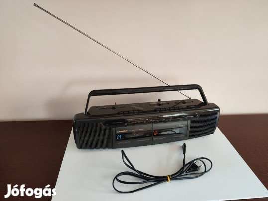 Gold Star TWS 6163 retro kétkazettás rádiós magnó