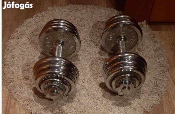 Golden Sport 2db egykezes krómozott súlyzók 13 kg