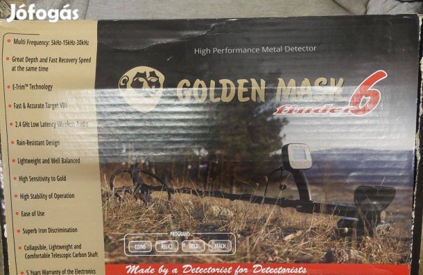 Golden mask 6 fémkereső fémdetektor