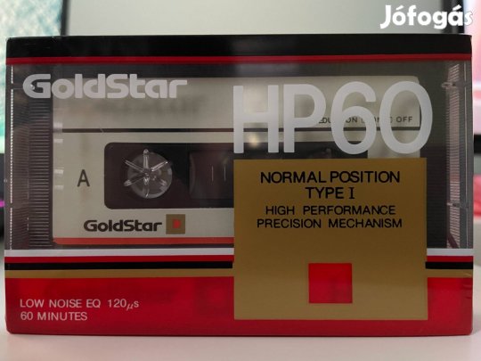 Goldstar HP 60 1989 bontatlan, új magnó kazetta, audio kazetta
