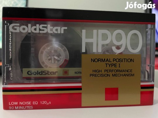 Goldstar HP 90 1989 bontatlan, új magnó kazetta, audio kazetta