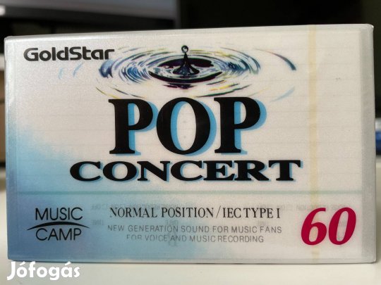 Goldstar POP Concert 60 1993 új, bontatlan magnókazetta, audio kazetta