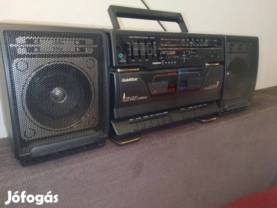 Goldstar dupla kazettás rádió-magnó