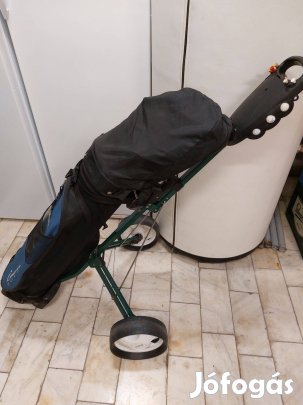 Golf készlet trolival kocsival 8 db ütővel