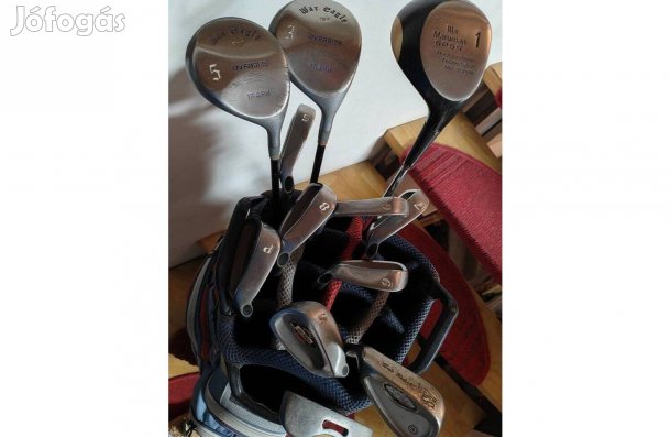 Golfszett, 12 db. golfütő+2 db. táska