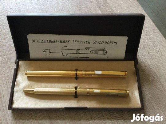 Golyóstoll órával szett