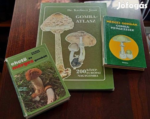 Gombákról: 3 db. gomba témájú könyv