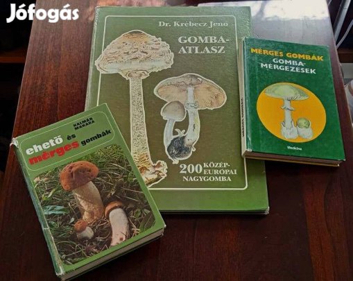 Gombákról: 3 db. gomba témájú könyv