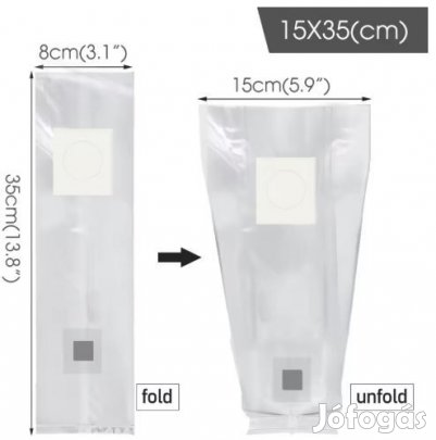 Gombatermesztő Zacskó Óltó és SzŰrőszeleppel 15x35cm  (6230)