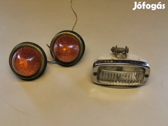 Gömbolyű Trabant púpos Wartburg csúcsos irányjelző pár + tolatólámpa