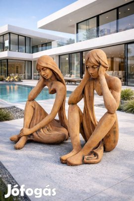 Gondolkodó szobor, fagyálló műkő