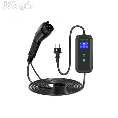 Goodlink hordozható ev autó töltő 3.6 kW, 5 m Type1, falitartó+táska