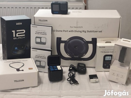 Gopro 12 Black tartozékokkal 