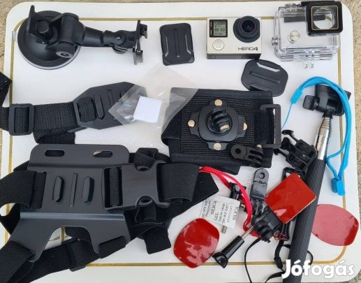 Gopro Hero 4 (2) akciókamera - 4K wifi BT hdmi 1160mAh Liion