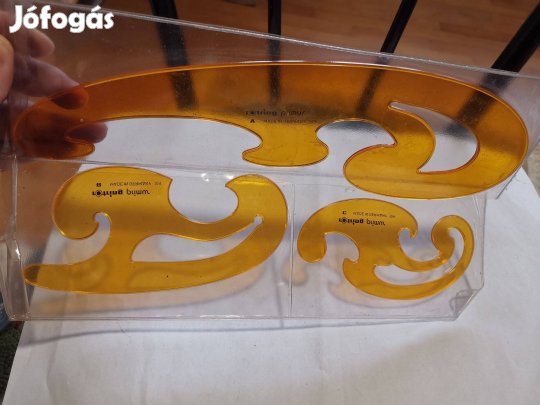 Görbevonalzó / francia vonalzó készlet 3db - eredeti Rotring Primus