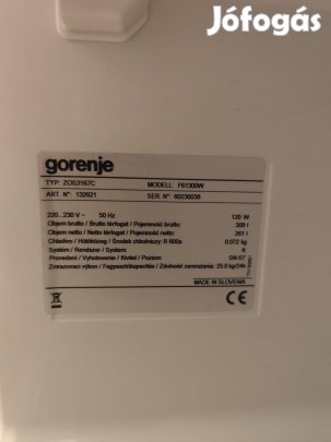 Gorenje 8 fiókos fagyasztó szekrény eladó!!