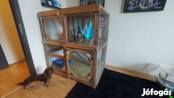 Görény/ kisállat ketrec - tágas, felszerelt