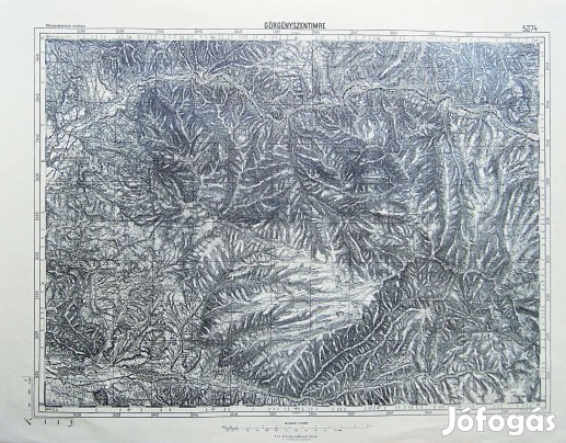 Görgényszentimre Erdély régi térkép 1915