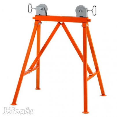Görgős V-fejű csőállvány 1130 kg teherbírással, nagy