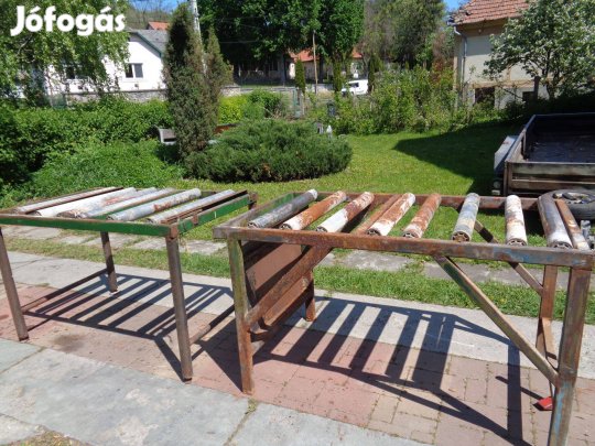 Görgős asztal görgősor támasztó görgő asztal