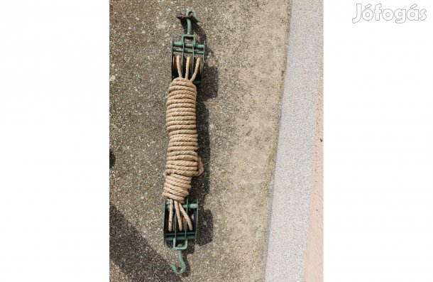 Görgős csiga kötéllel eladó