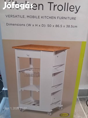 Görgős konyhai tároló