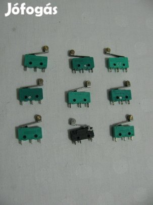 Görgős mikrokapcsoló , 250V, 3A