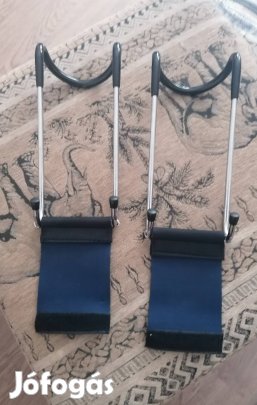 Gorilla Sports Erősítő kampók 12 x 8 cm króm 2 db