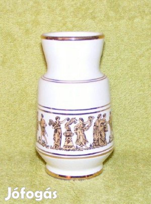 Görög aranyozott porcelán váza