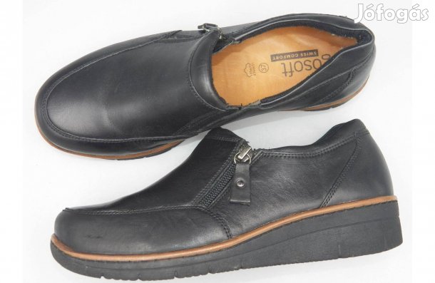 Gosoft valódi bőr félcipő, 36,5 / 37 -es