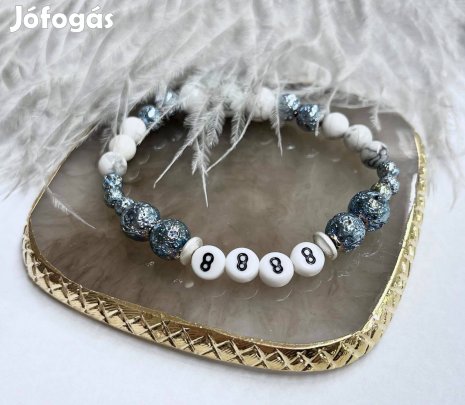 Grabovoj vulkáni tufa 8888 isteni védelem ásvány karkötő