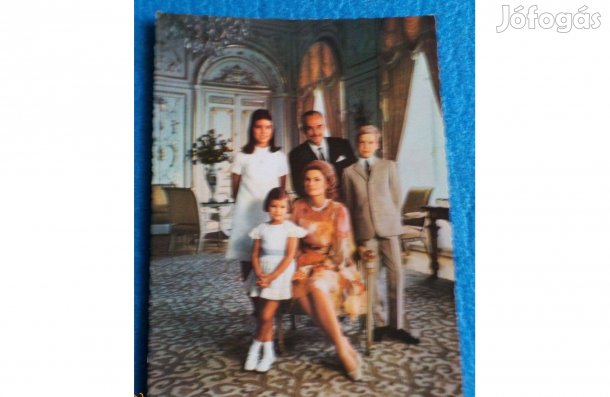 Grace Kelly ,képeslap családi portré . Érden