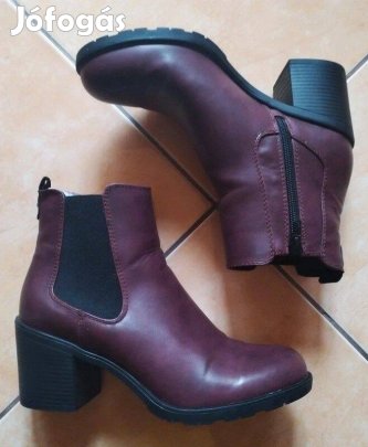 Graceland bordó bokacsizma