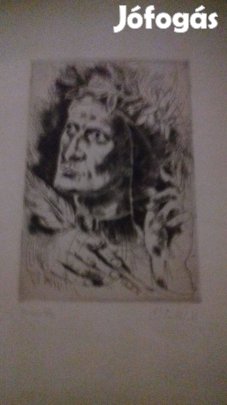 Grafika- Pituk József Viktorián:Dante.festészet