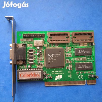 Grafikus kártya, S 3 Trio , PCI , Colormax biosos , használt