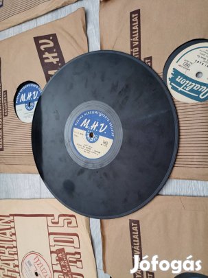 Gramofon hanglemezek 10" 25 cm 78 RPM