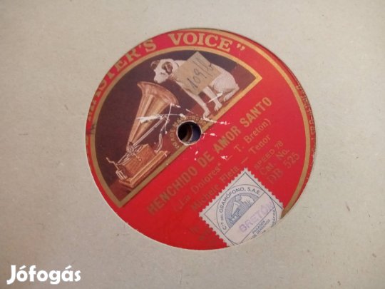 Gramofon lemez gyűjtemény albumban 