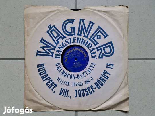 Gramofonlemez hanglemez ritka szép állapotban 78 as fordulatú