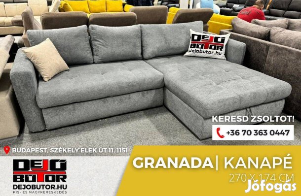 Granada sarok kanapé átszerelhető ülőgarnitúra 270x175 cm lemon