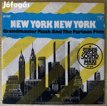 Grandmaster Flash New York New York német maxi bakelit hanglemez