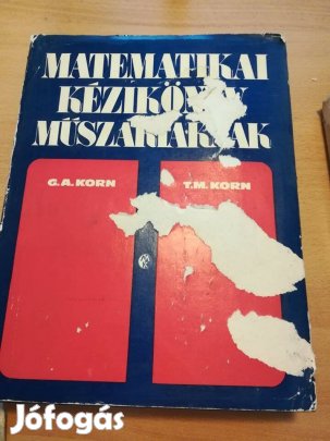 Granino A. Korn Matematikai kézikönyv műszakiaknak c könyv 2500 Ft