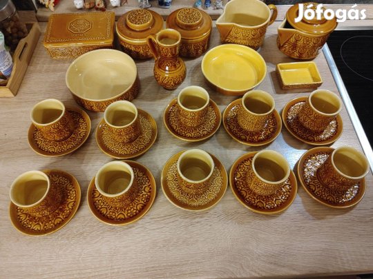 Gránit Vadászati Világkiállítás 1971 kávés készlet és emléktárgyak