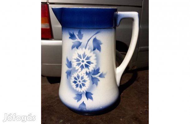 Gránit sorszámozott régi magyar kerámia kancsó nagy méret